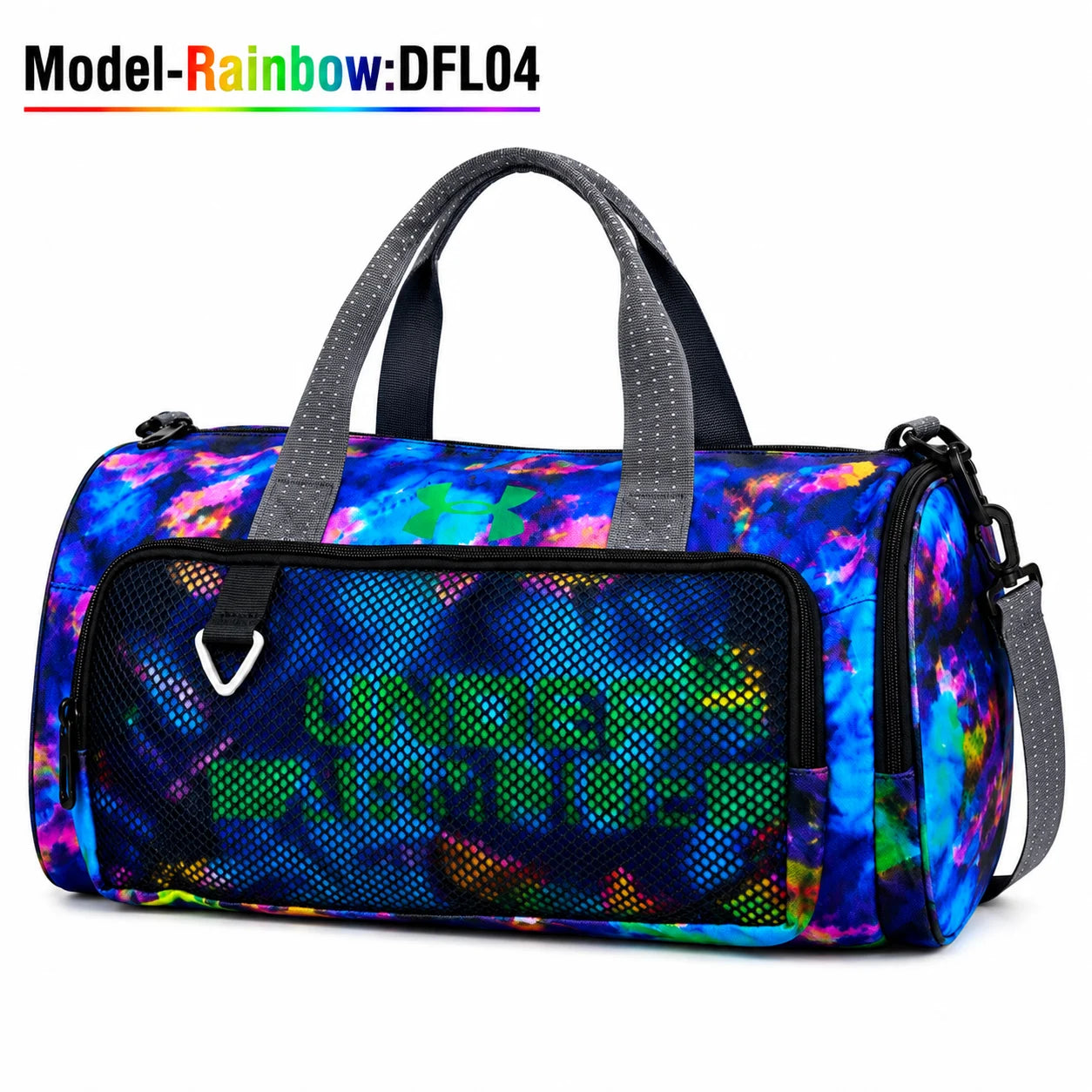 Waterproof Oxford Sports Duffel Bag-rainbow Graphics DFL04