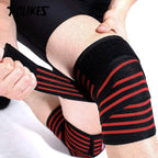 Weight Lifting Knee Wraps – Compression Support Strap (180×8CM)