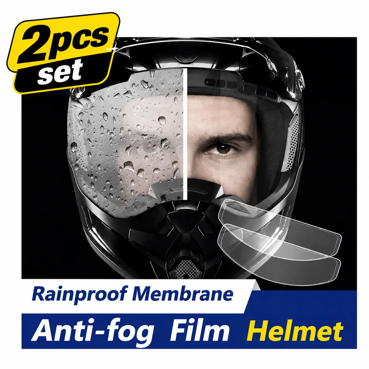 Universal Helmet Anti-Fog Film-2pcs