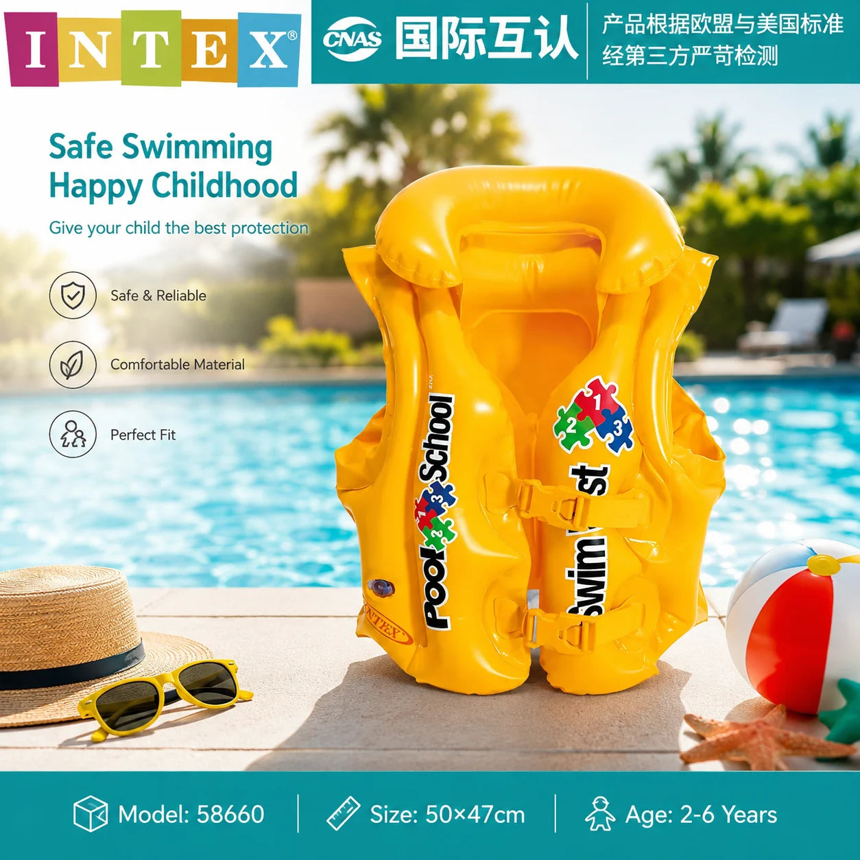 Kids Portable Swimming Life Vest