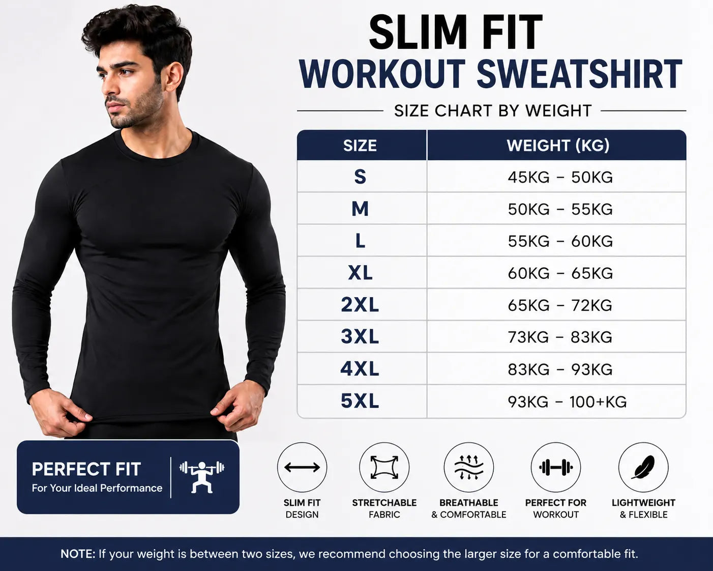 Slim Fit Workout Sweatshirt