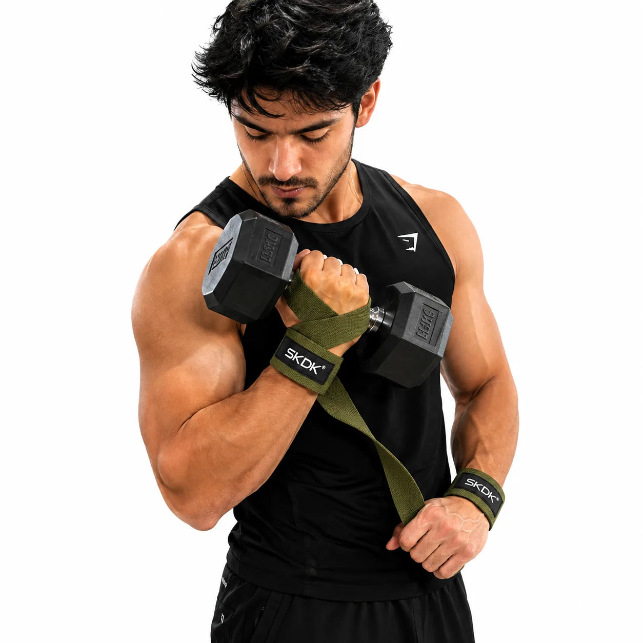 SKDK Wrist Straps for Weight Lifting-1pair
