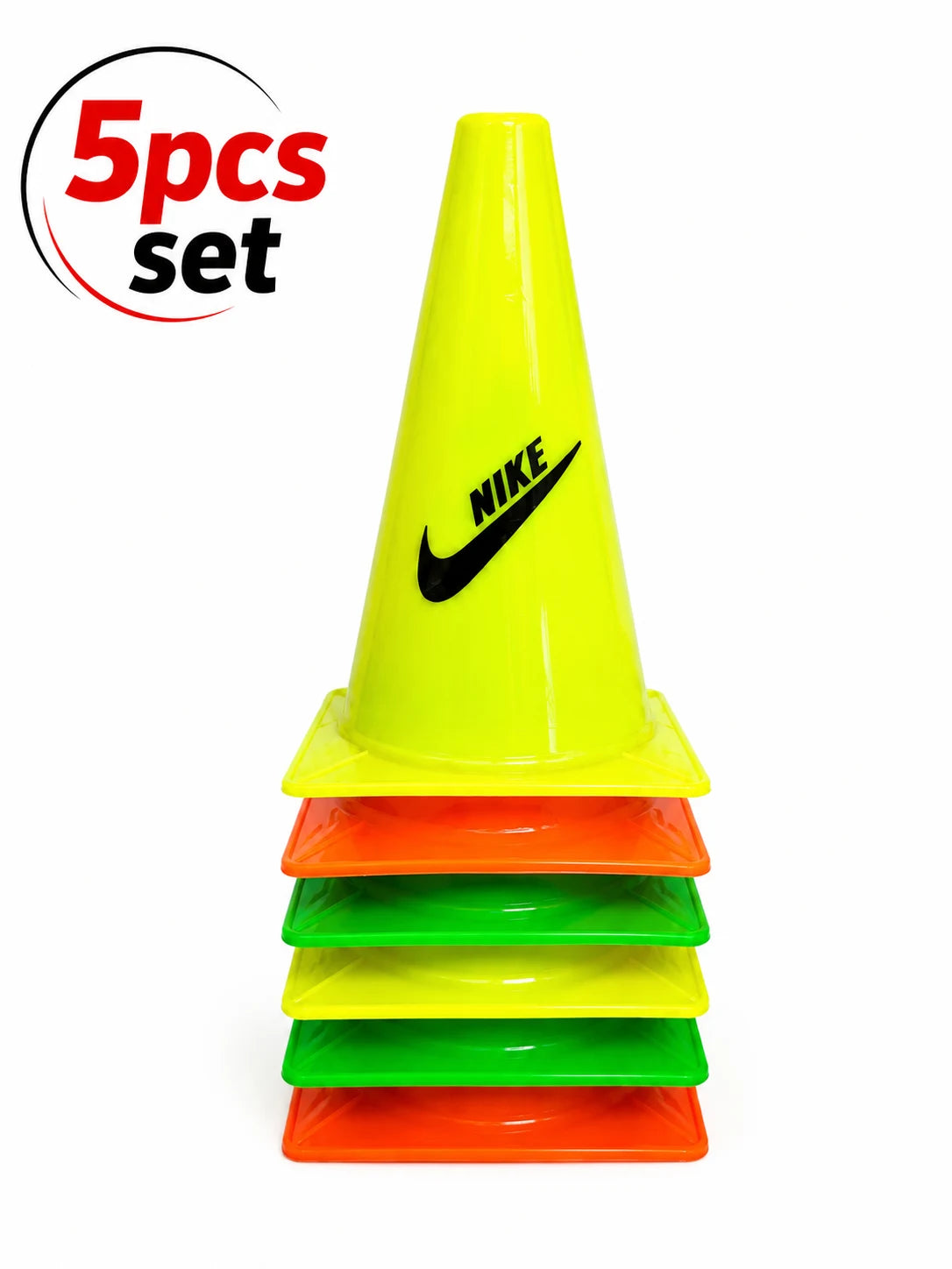 Sports Training Marker Cones – 5Pcs Set-10inch