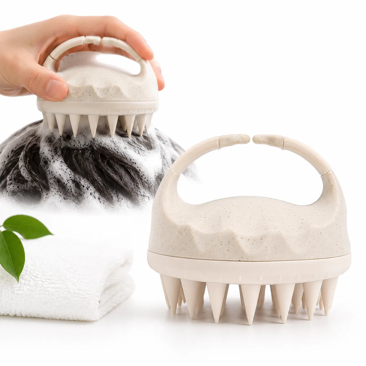 Silicone Hair Scalp Massager Shampoo Brush -1Pc