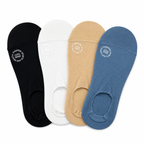 Breathable No-Show Socks–4 Pair Combo