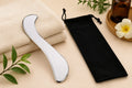 Large S-Shaped Gua Sha Fascial Knife with Black Cloth Bag