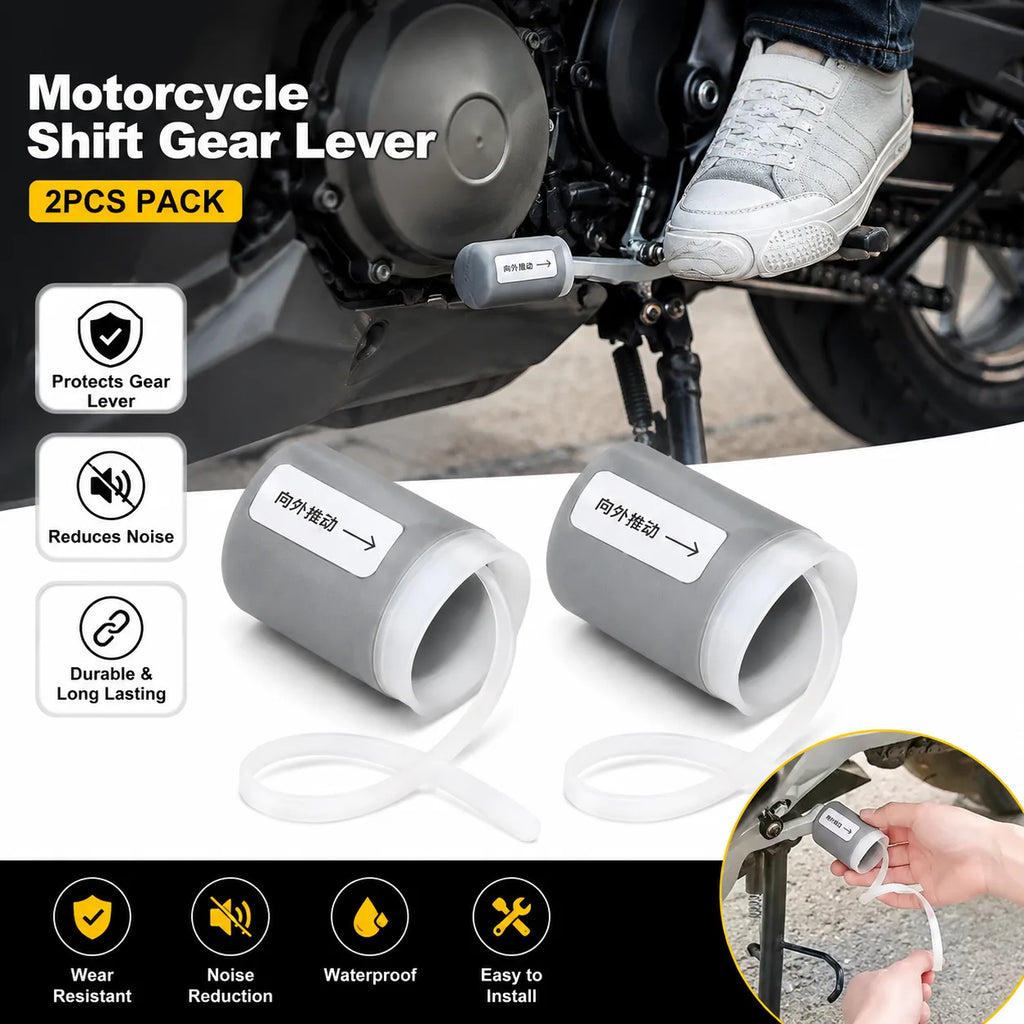 Motorcycle Gear Lever Silicone Cover-2PCS Pack