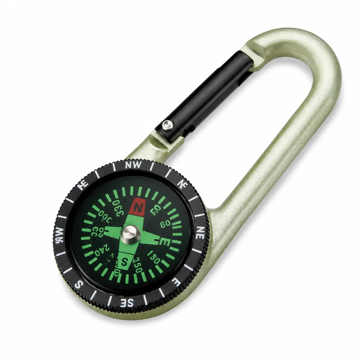Tactical Backpack Compass Buckle Keychain-1pcs