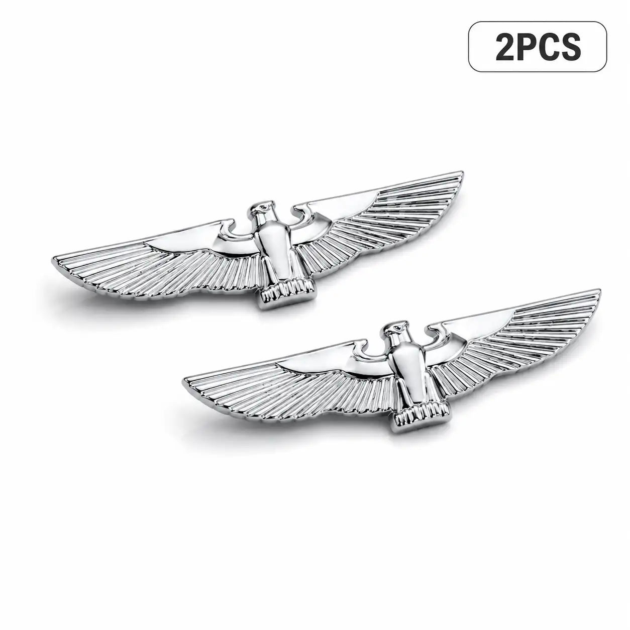Premium Metal Eagle Car Badge Emblem Sticker-2PCS