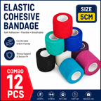12PCS Self-Adhesive Elastic Bandage Wrap