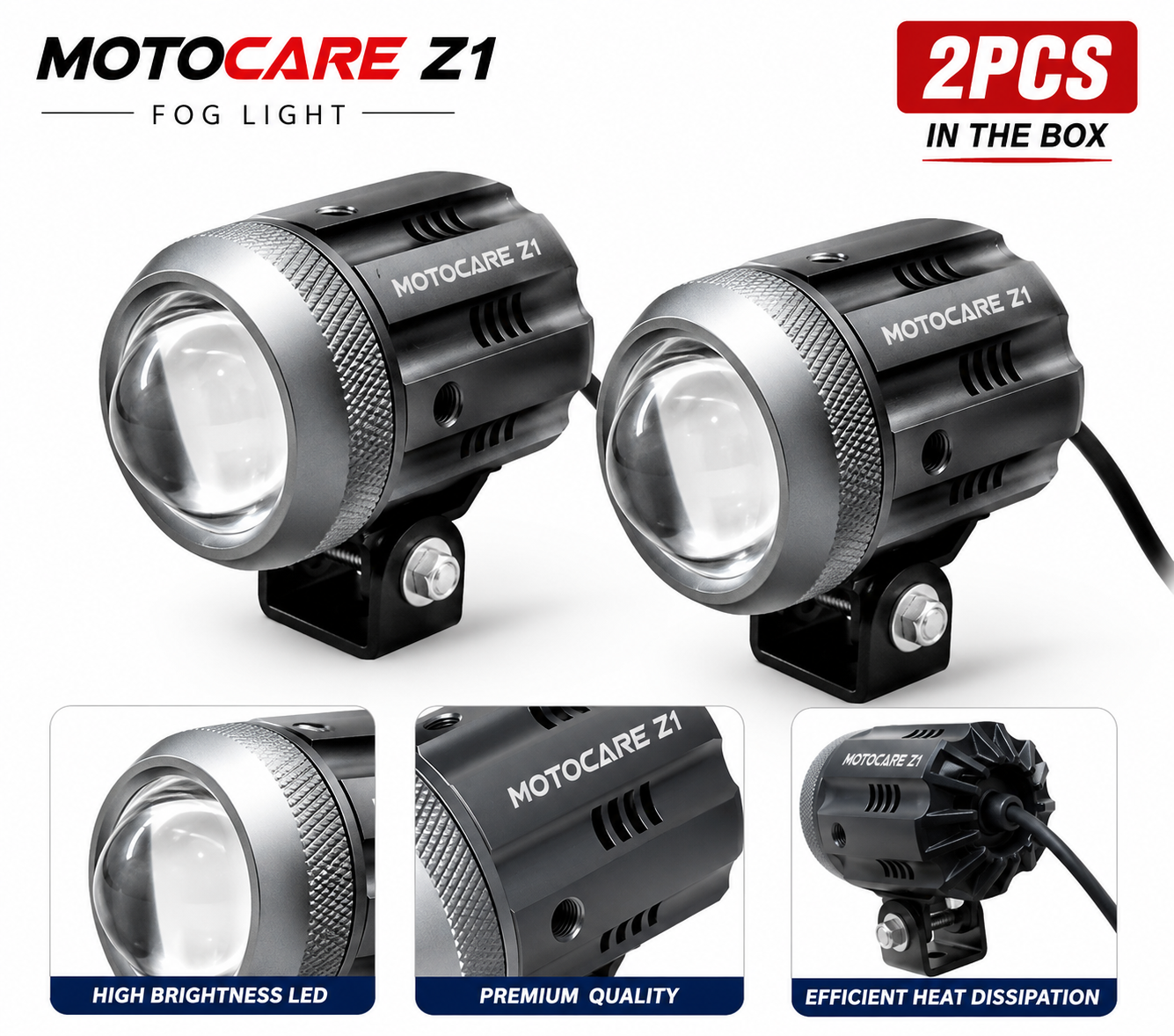 Motocare Foglight-8000LM-2pcs