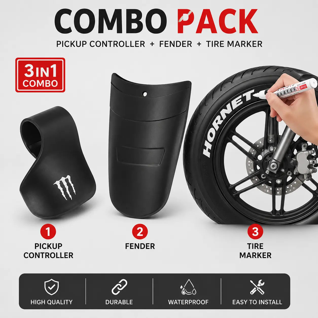 Combo Pack For Biker-Fender+Pickup +tire marker