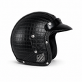 Voss Classic Leather Helmet-Black
