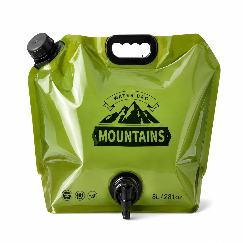8L Foldable Water Storage Bag – Portable Camping & Hiking Water Container