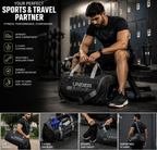Waterproof Oxford Sports Duffel Bag with Shoe Compartment for Gym, Travel & Outdoor Use