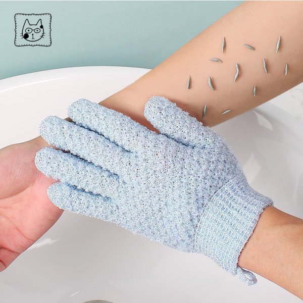 Premium Nylon Bath Scrubbing Gloves -2PCS
