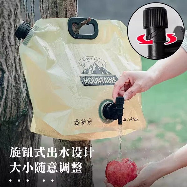 8L Foldable Water Storage Bag – Portable Camping & Hiking Water Container