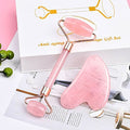 Rose Quartz Facial Roller & Gua Sha Set-2PCS