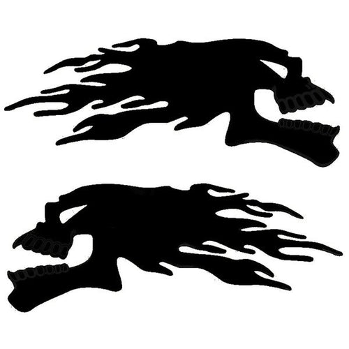 3D Ghost Skull Motorcycle Tank Stickers – 2 Pcs