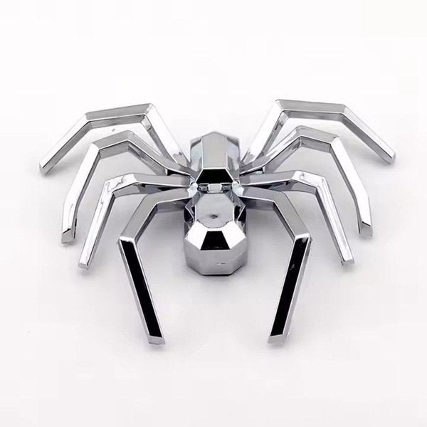 Premium Chrome Spider Car Badge-DRB02