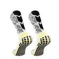 1 Pair Non Slip Breathable Football Socks-white Graphics