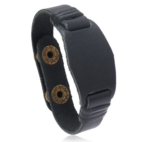 Retro Punk Woven Leather Bracelet