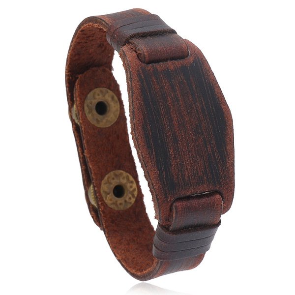 Retro Punk Woven Leather Bracelet
