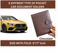 Car document holder Bag-Chocolate