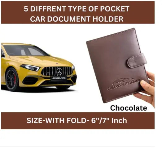 Car document holder Bag-Chocolate