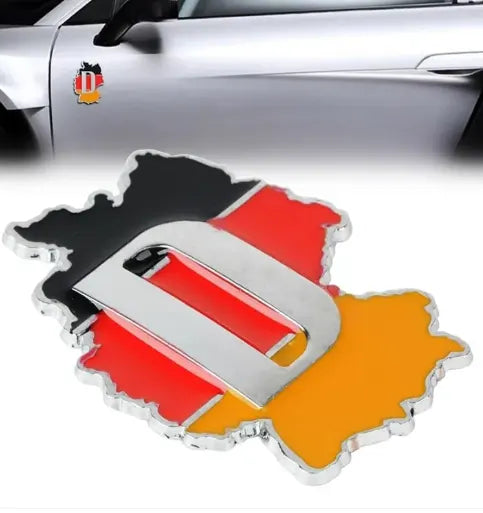 Germany Flag Emblem-Map