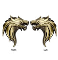 Vespa Scooter Car Metal Premium Wolf Emblem 1pics One side