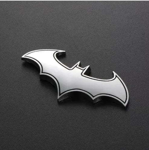 Vespa Scooter Car Metal Premium Bat Emblem-Silver