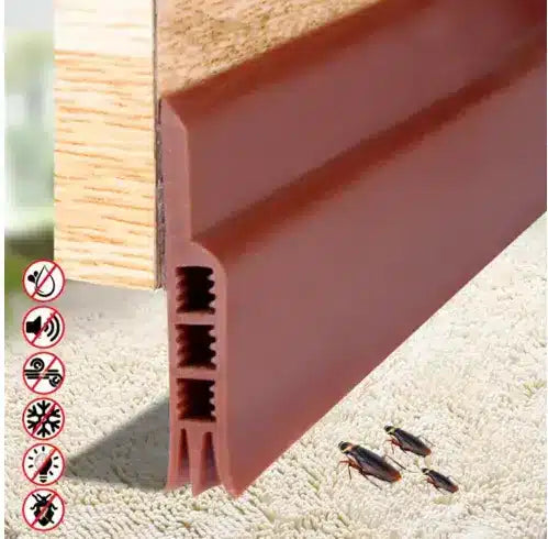 Premium Door Bottom Seal Strip Adhesive-Brown