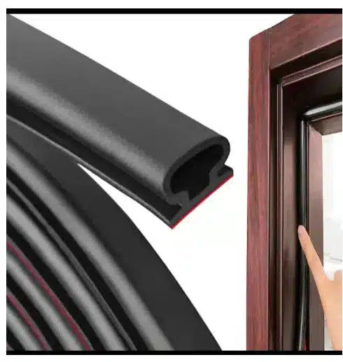 D-Shape Door & Window Weather Stripping Seal – Self-Adhesive-501