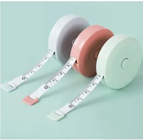 Mini Retractable Tape Measure –1.5M Plastic Ruler in Multicolor -3 combo