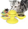 Interactive Cat Windmill Toy – Puzzle Turntable with Teething Brush
