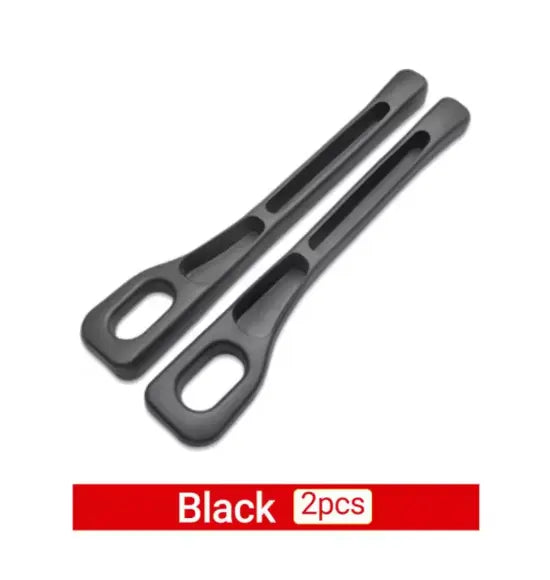 Car Seat Gap Filler Leak-Proof Filling Gap Strip 2pcs Black