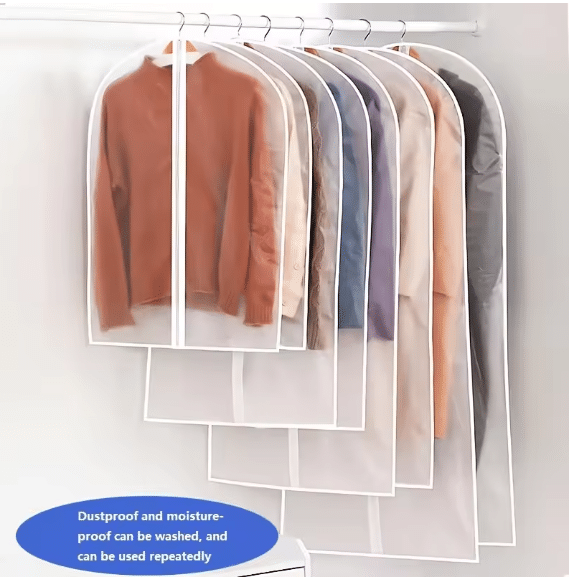 Clothes Storage Suit, panjabi, blazer Dust cover with Zipper-4pcs combo