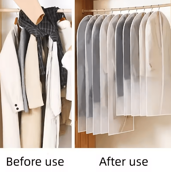 Clothes Storage Suit, panjabi, blazer Dust cover with Zipper-4pcs combo