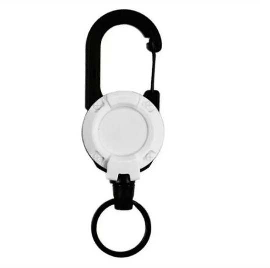 2Pcs Retractable Keychain – Heavy-Duty Carabiner Pull Reel