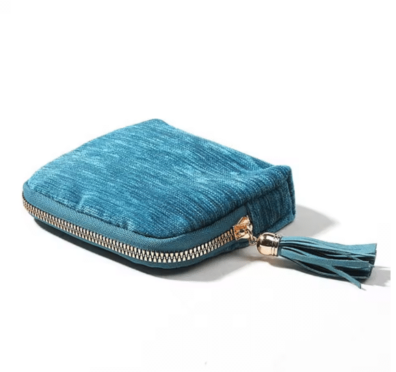6-Layer Jewellery Storage Bag, Velvet Jewellery Pouch Bag