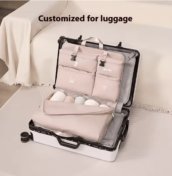 Hanging Travel Organizer Packing Cube–6 Compartment