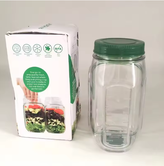 Reusable Salad Pod with Side-Opening Lid