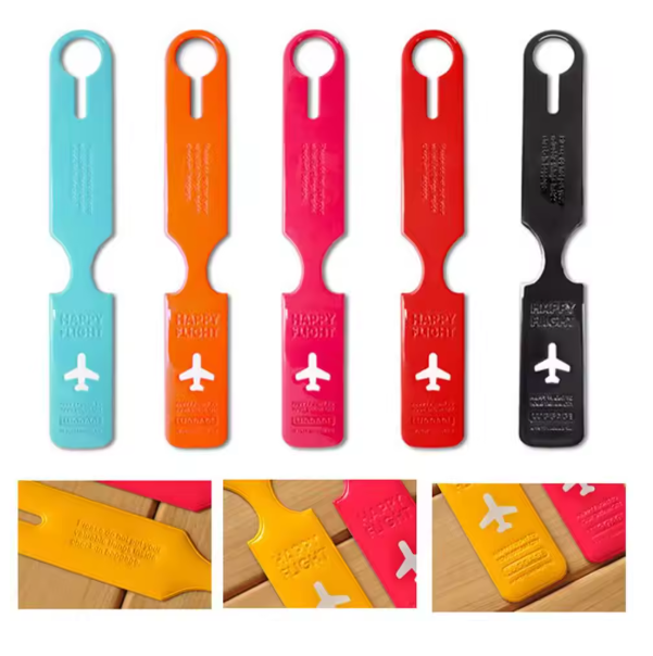 Travel Luggage Tag Cover, Suitcase ID Baggage Tag Holder (3 Colors)