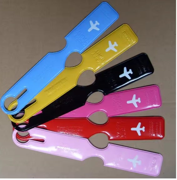 Travel Luggage Tag Cover, Suitcase ID Baggage Tag Holder (3 Colors)