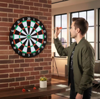 18-Inch Dart Board Set with 6 Darts – Indoor Party & Family Game