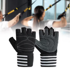 Half Finger Workout Gloves – Full Palm Protection & Non-Slip Grip for Gym, Cycling & Training