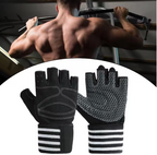 Half Finger Workout Gloves – Full Palm Protection & Non-Slip Grip for Gym, Cycling & Training