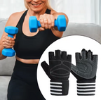 Half Finger Workout Gloves – Full Palm Protection & Non-Slip Grip for Gym, Cycling & Training