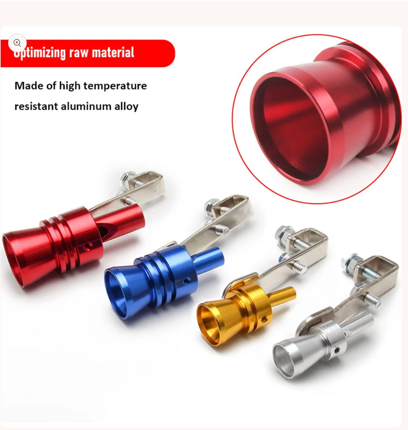 Universal Aluminum Turbo Sound Exhaust Whistle – Car Muffler Simulator Sound Maker